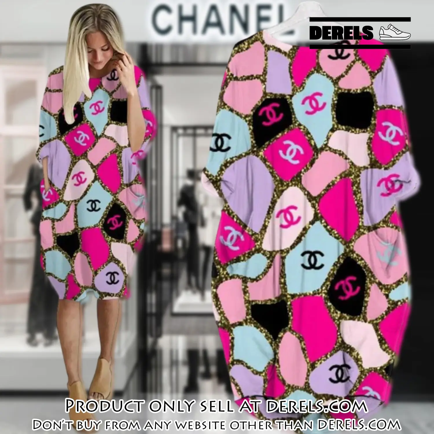 Chanel batwing pocket dress luxury brand for women pd074 dr2423331